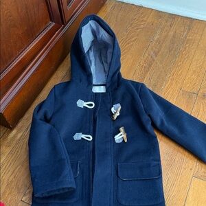 Adorable Navy Blue Kids Toggle Coat